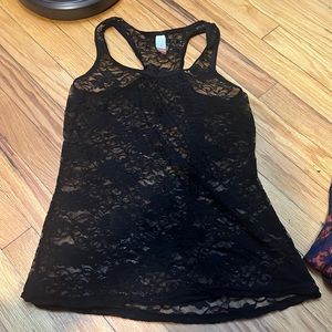 See though Tank women’s size large 11-13